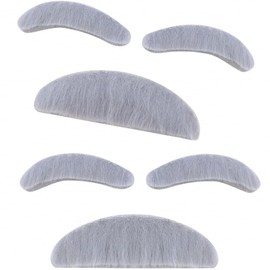 AEVBSOY 2 Pack Old Man Gray Moustache and Eyebrows Set Old Man Costume Grandpa Accessories Grandpa Costume Accessories Kit Fake Gray Stick-on Mustache & Eyebrows Old Man Dress Up