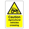 Safety First Display LTD Caution Argricultural vehicles crossing sign -