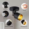 Aisilan Black and Gold LED Dimmable Directional Ceiling Spotlight Indoor