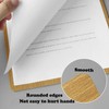 Spldsun Pack of 2 Clipboard Wooden Portable, Clipboard A4 Wood,