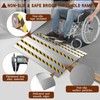Door Threshold ramp 31.5" W*18.9" L, Metal Bridge Doorway Threshold