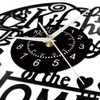 TIMEGLOW 12'' Kitchen Vinyl Record Wall Clock, Kitchen Heart Home