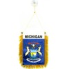 AZ FLAG Michigan Pennant 15 x 10 cm - State