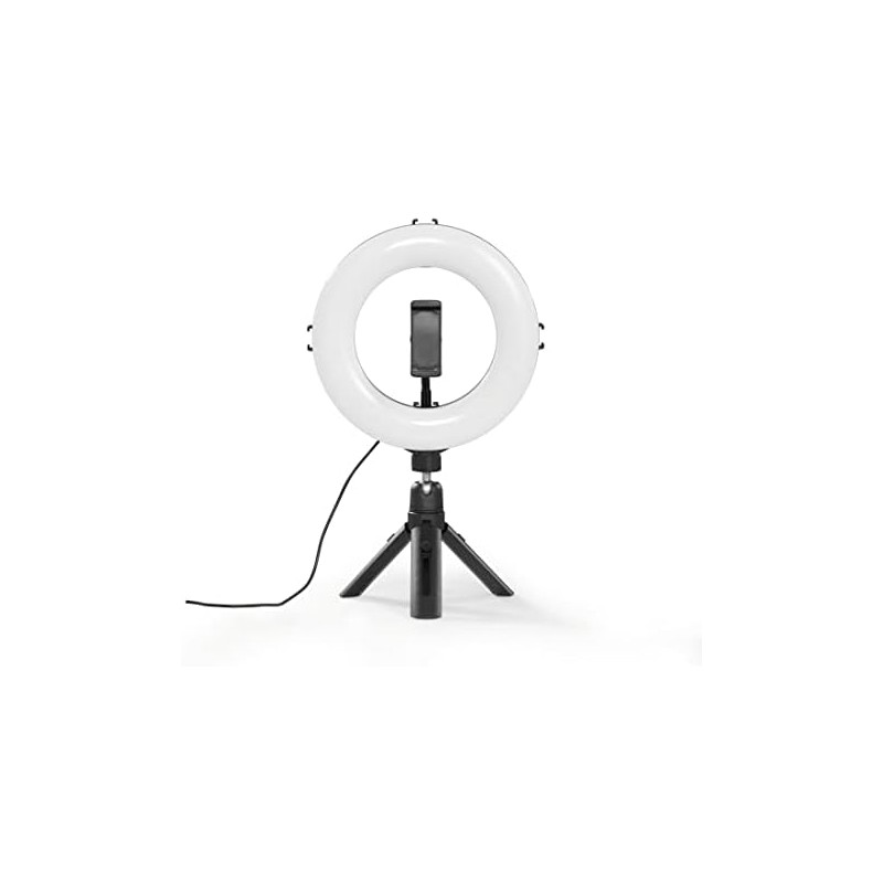 Hama Anillo de luz LED con trípode para teléfono móvil