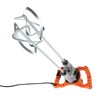 Double-Paddle Electric Cement Mixer, 1800W Handheld Electric Concrete Mixer Portable