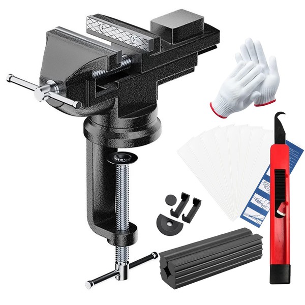 ELEMONY 6er Set Golf Club Vise Clamp Kit, Golf Grip