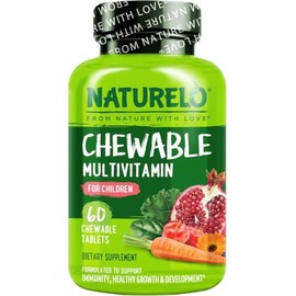 NATURELO Children's Daily Multivitamin, Mixed Berry | 60 Chewables
