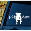 2-Pack Pit Dad and Mom Bull Dog Decal Sticker