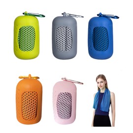 4Pack Cooling Towel,Soft Breathable Chilly Sports Towel for Neck and Face,Ice Microfiber Quick Drying Sweat Towels Cooling Hoodie Towels for Sports,Yoga,Gym,Golf,Camping,Running,Fitness,Workout (B)