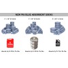 New Pig Blue Oil Absorbent Sock - 12 per Package