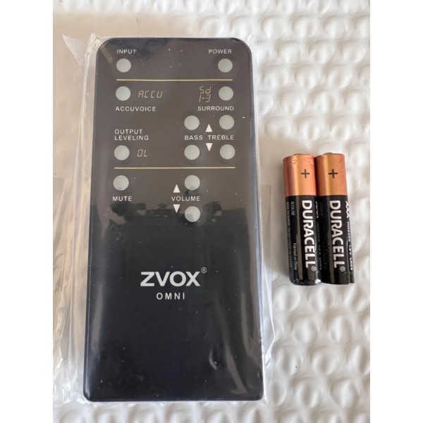 ZVOX OMNI Remote Control for ZVOX Speakers w/ 4 Digit