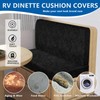 ANARACHON Leather Look RV Camper Dinette Cushion Covers, Washable RV