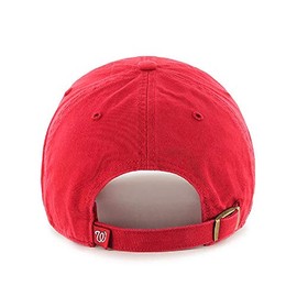 '47 Washington Nationals Red Clean Up Dad Hat Adjustable Slouch Cap