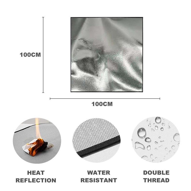 Fireproof Mat Under The Grill Mat Fire Pit Mat for