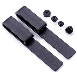 Drop Style Holster Belt Clips - (for 1.50 Inch Belts) - (with Mounting Hardware) - (USA Design) - (2 Pack) - for Holster Making & Hobby