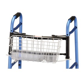NOVA Folding Walker Basket with Cup Holder Bottom Liner Insert, Universal Fit, Easy On and Off