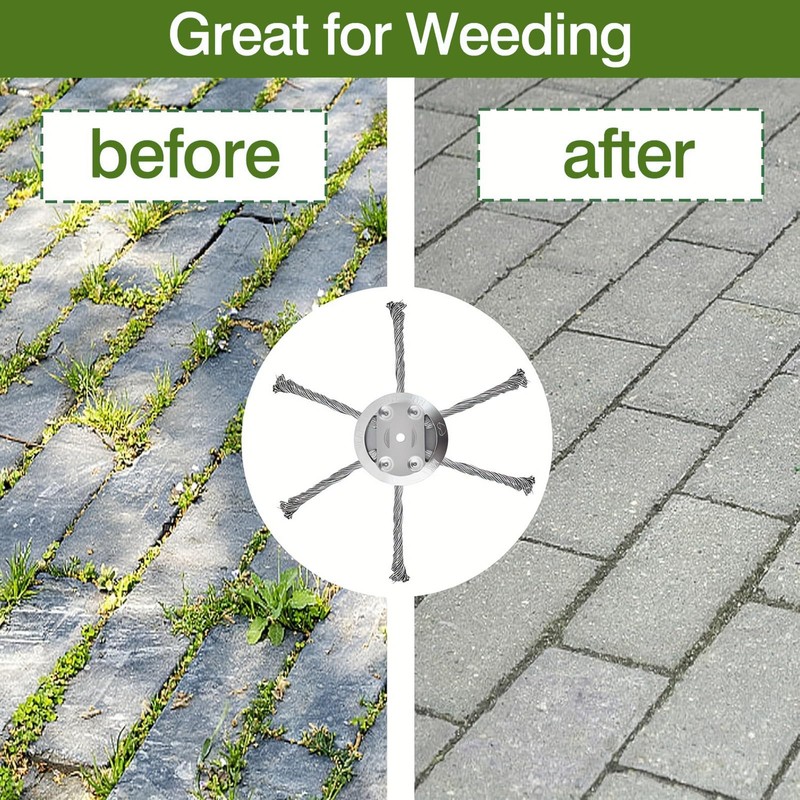 Snaste Universal Steel Wire Grass Trimmer Head, 6Inch Metal Weed