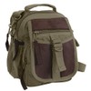 Rothco Canvas & Leather Travel Shoulder Bag, Olive Drab