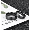 TIGRADE 4mm 6mm 8mm Titanium Ring Brushed Dome Silver Wedding