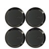 WORK EMOTION 120235 Center Cap, FLAT TYPE W, Black, Set of 4