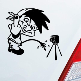 Hellweg Druckerei Männeken Blitzer Tuning Radar Car Sticker Rear Window Sticker