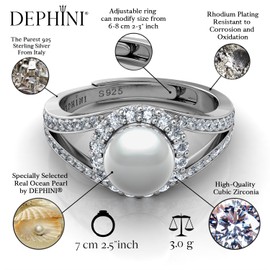 DEPHINI Pearl engagement ring