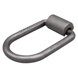 Mytee Products 1/2" Heavy Duty Weld-On Extended Forged D Ring w/Mounting Brackets - 11000 lbs Bracking Strength - Tie Down Anchor D-Ring for Trailer, Truck Cargo, RV, ATV Tiedowns