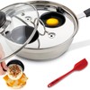 Eggssentials Egg Poacher Pan Nonstick Coating - Poached Egg Cooker,