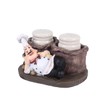 WOONEKY 1pc European Style Resin Chef Figurine Toothpick Holder Cute
