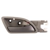 TRQ Front Right Interior Door Handle Gray Housing With Chrome