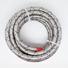 TT Racing AN6 (5/16) 8.3mm Stainless Steel Blue Tracer Braided Fuel Gas E85 Oil Line Hose 1FT BLSSAN6_001