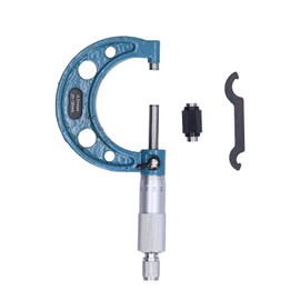 Micrometer 25-50mm 0-25mm 50-75mm 75-100mm Outside Micrometer Stainless Steel High Accuracy Thickness Measuring Instrument, Accuracy: 0.01mm (25-50mm)