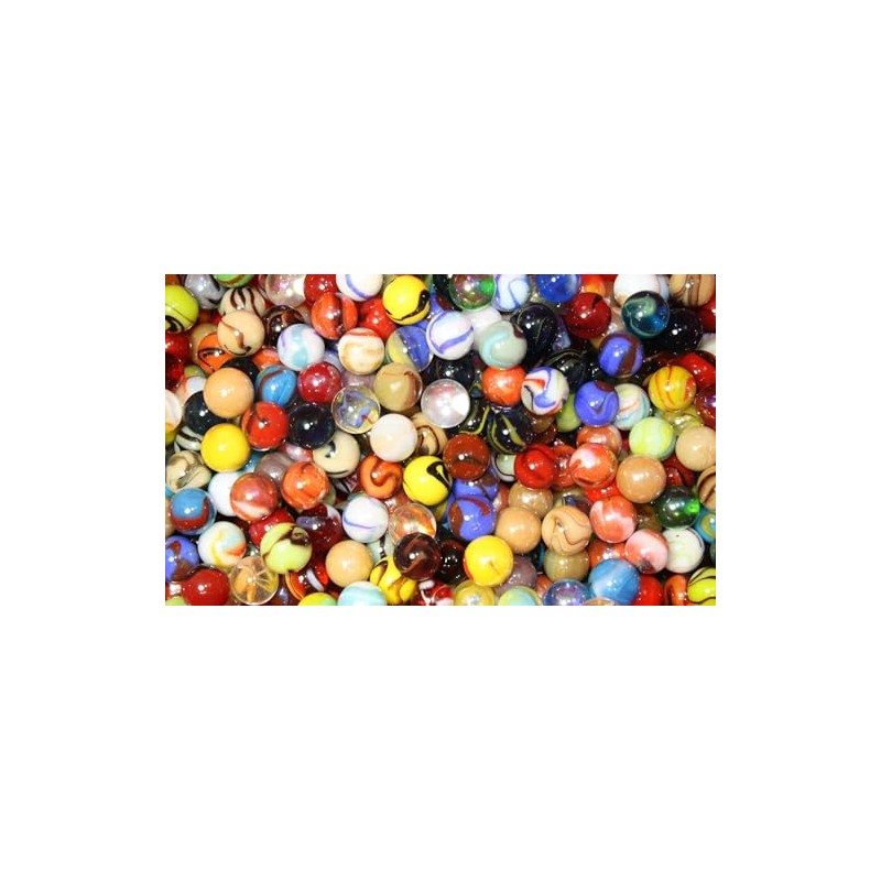 Generic Set of 24 ASSORTED16mm Player Marbles