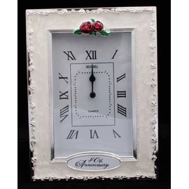Shudehill Giftware Clocks - 40th Anniversary Ruby Wedding Celebration Quartz Table Clock