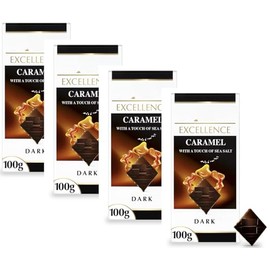 Lindtt Excellence Caramel With Touch Of Sea Salt 100G (4 Pack) | IDEAONIC
