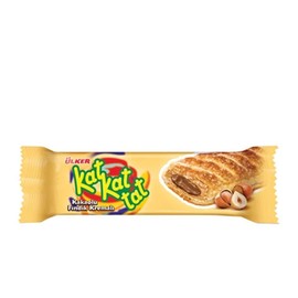 Ulker Kat Kat Tat Puff Pastry With Hazelnut Flavoured Cocoa Cream Filling 28 Gr (24 Pack )