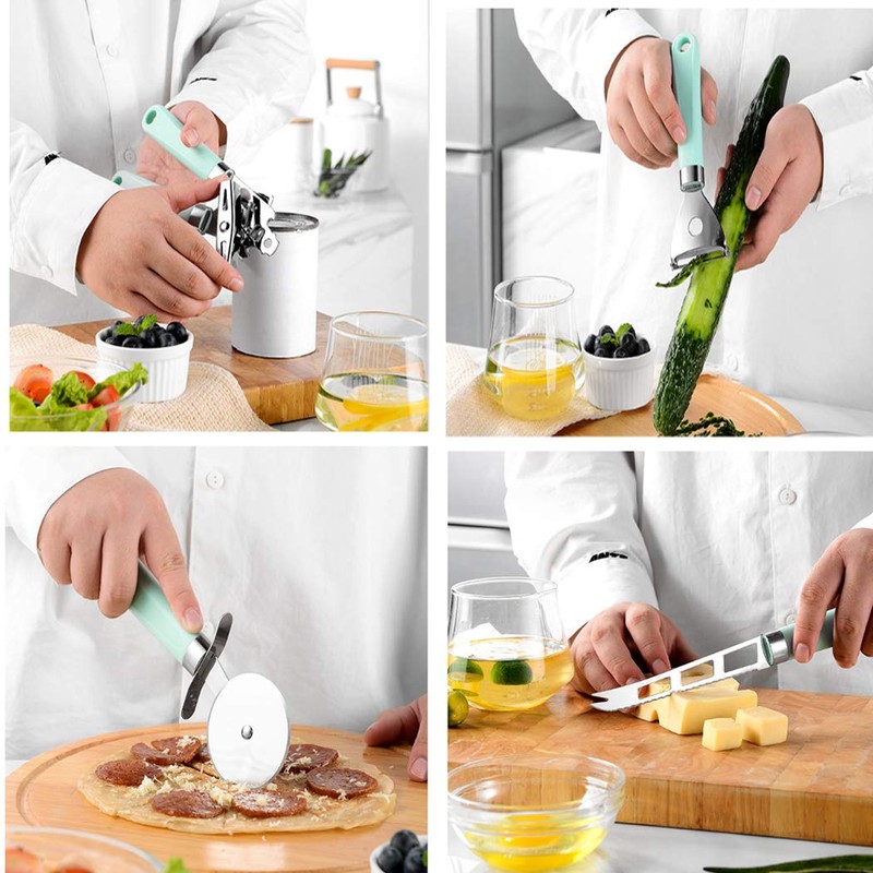 Hoshen 9-Piece Stainless Steel Kitchen Utensil Set(Original Box), Small Cookware