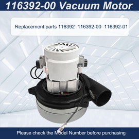 116392-00/116392-01 Central Vacuum Motor Blower Replacement for ametek Lamb，120V 2-Stage 5.7 Inch Electric Vacuums Pump Blower Motor for Vacuum Cleaner, Shop vac Motors for Central Vacuum Systems