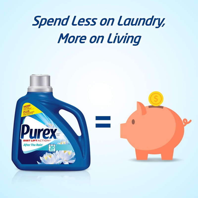 Purex 4-in-1 + OXI Laundry Detergent Pacs, Fresh Morning Burst,