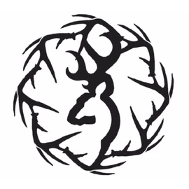 Browning Decal,Sheds, 6" White