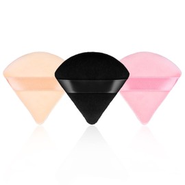 Sibba Loose Powder Puff Make Up Sponge Face Foundation Concealer Triangle Cosmetics Beauty Setting Moisturizer Applicator Grip Primer Brow Lift Liner Pad Artist Techniques Tools Eyeshadow Brush