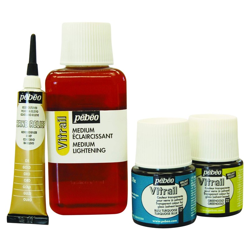 Pebeo Vitrail, Cerne Relief Dimensional Paint, 20 ml Tube with