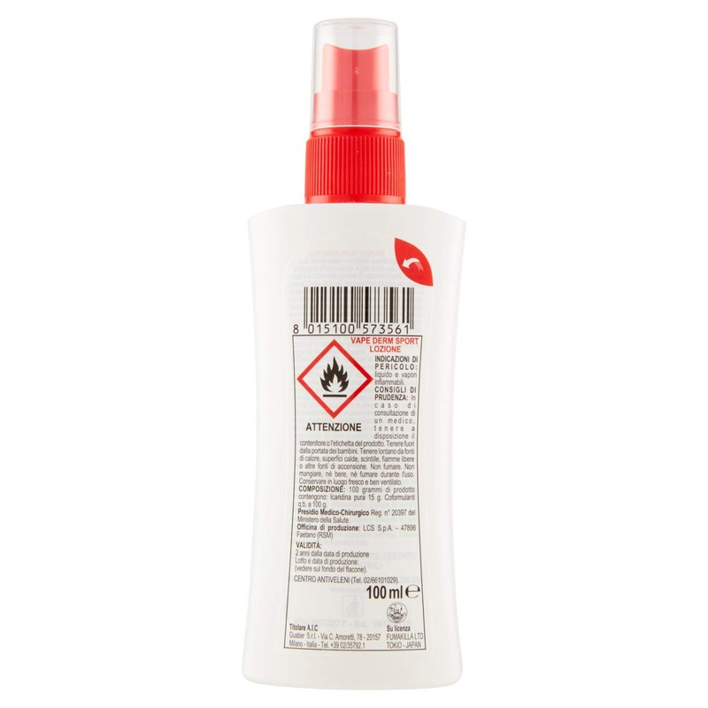 Vape Derm Sport - Lozione Repellente Zanzare, 100ml