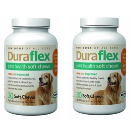 Duraflex Joint Health Soft Chews, 60 Chews, Glucosamine and Vitamin E Supplements for Dogs of All Sizes