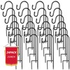 Hicarer 24 Pack 15 Inch Shepherds Hooks Outdoor Plant Hanger