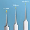 3PC Professional Pointed Ingrown Hair Splinter Tip Curve Tweezers Set