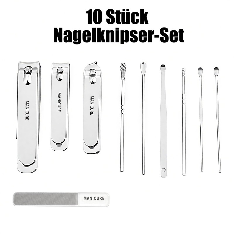 Bibykivn Professional Stainless Steel Pedicure and Manicure Set (Brown)