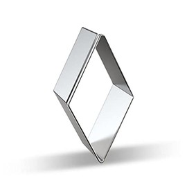 WJSYSHOP Rhombus Diamond Shape Cookie Cutter