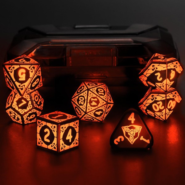 ZHOORQI LED Dice Set for DND - Magical Glow Light