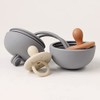 Plum Silicon Soother Storage Pod, 20 x 8 cm Size,
